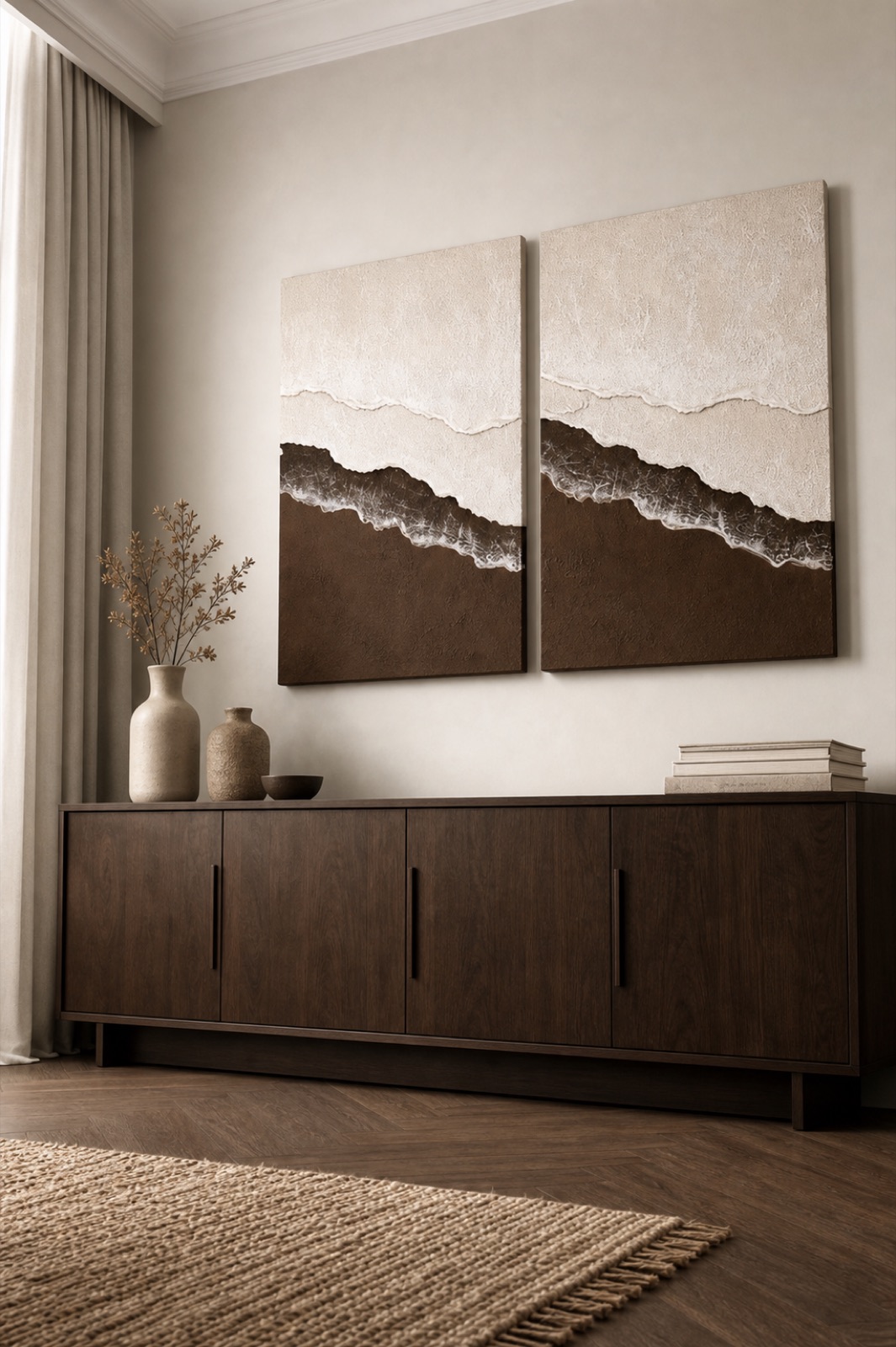 Ocean Kahve Fildişi İkili Set - görünüm 4