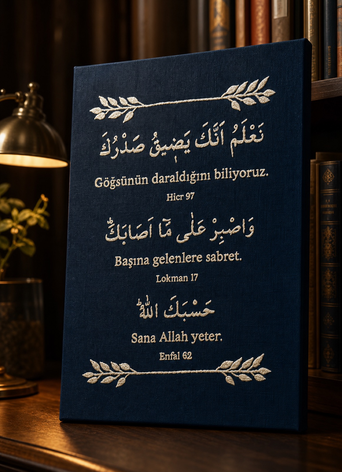 Sükun Lacivert Ayetler - görünüm 3