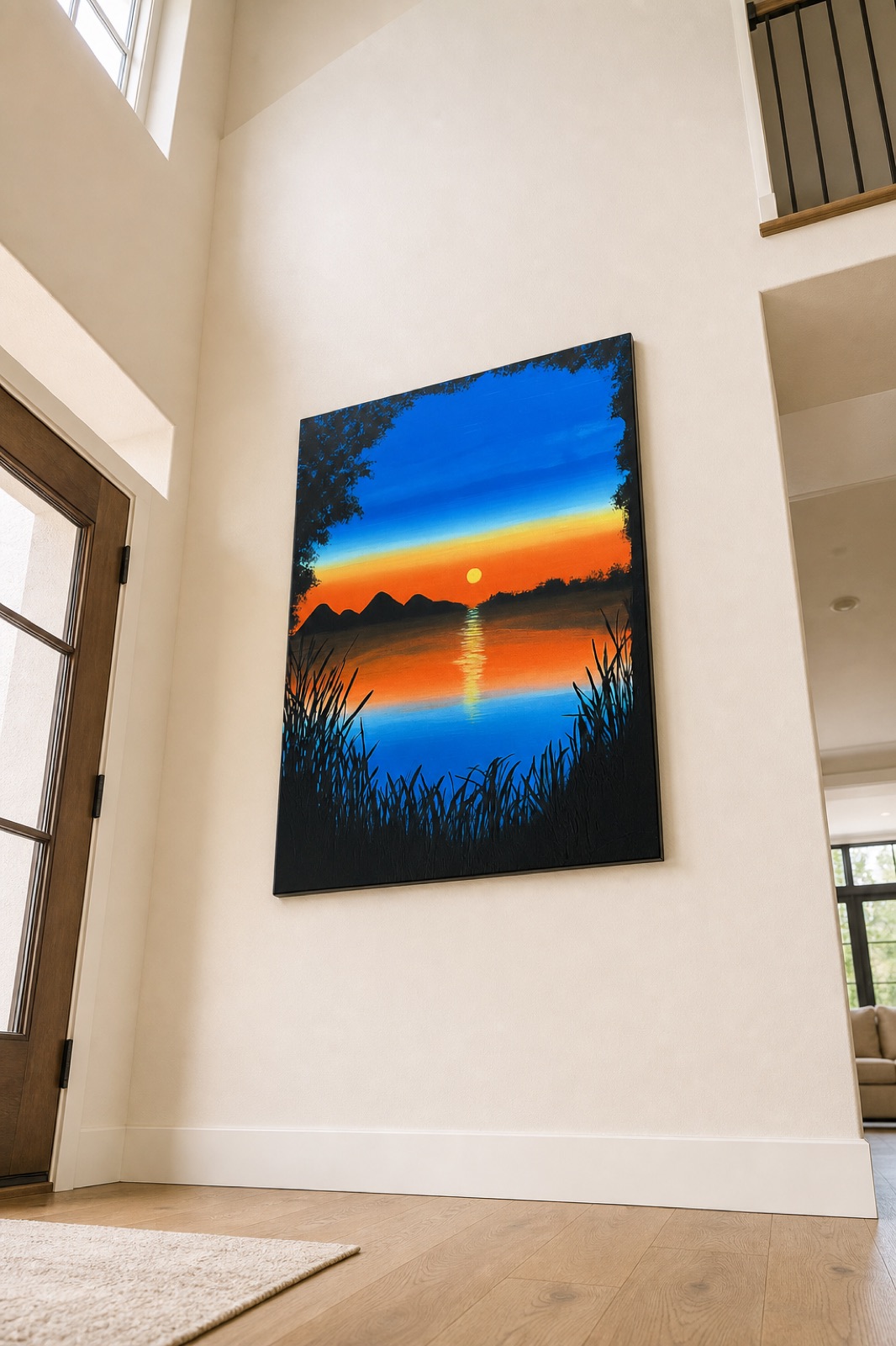 Sunset Blue Manzara Tablo - görünüm 4