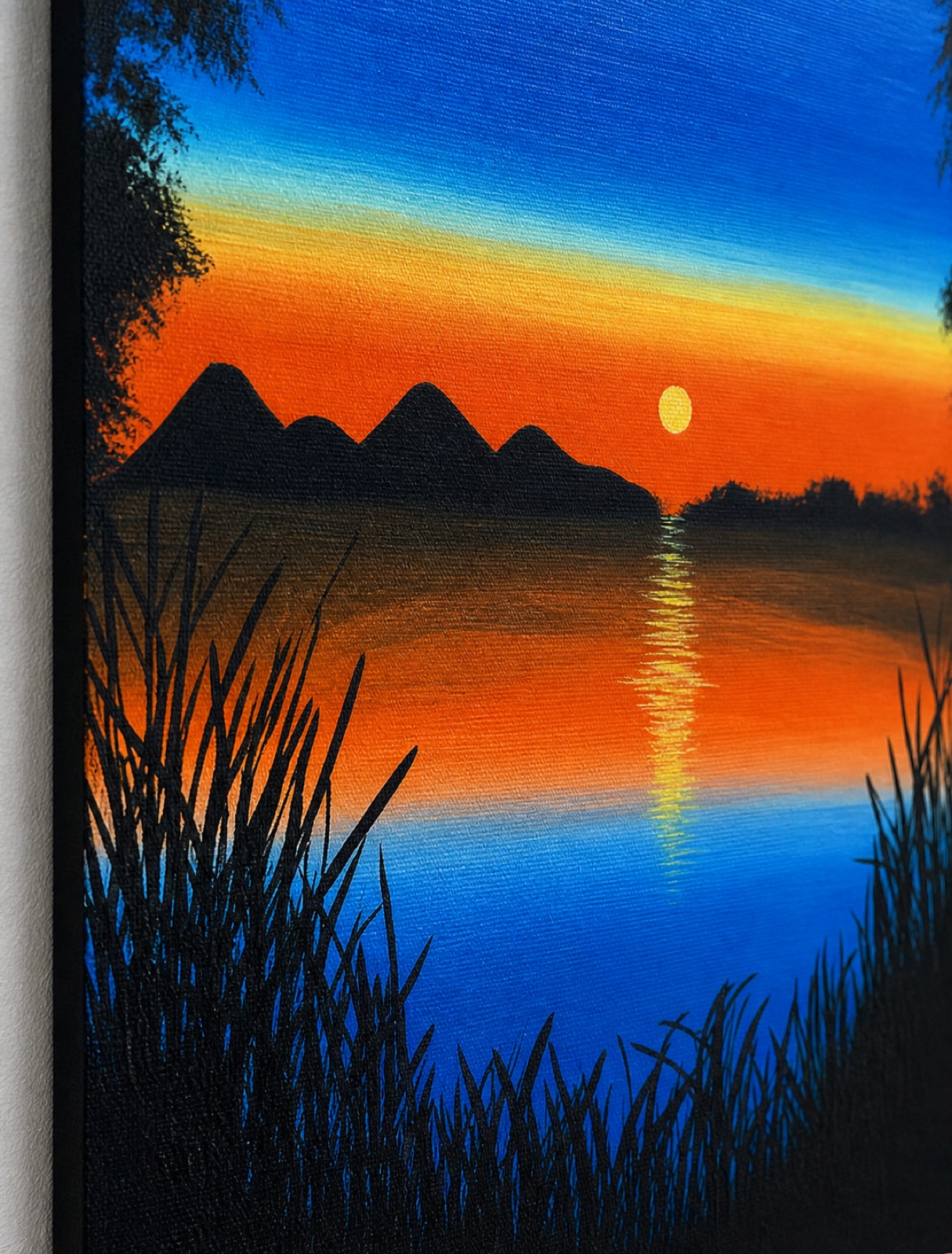 Sunset Blue Manzara Tablo - görünüm 5